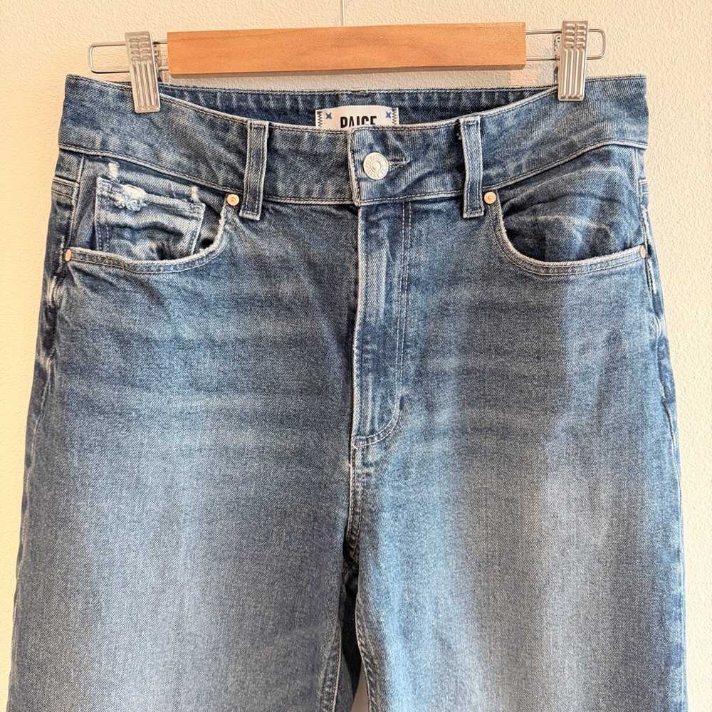 PAIGE Sasha Wide Leg Jean Lovejoy Distressed Size 29 - Picture 10 of 11